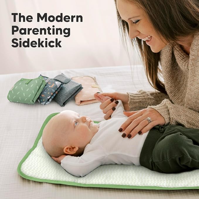 KeaBabies Portable Diaper Changing Pad, Easy Wipe Clean - Image 9
