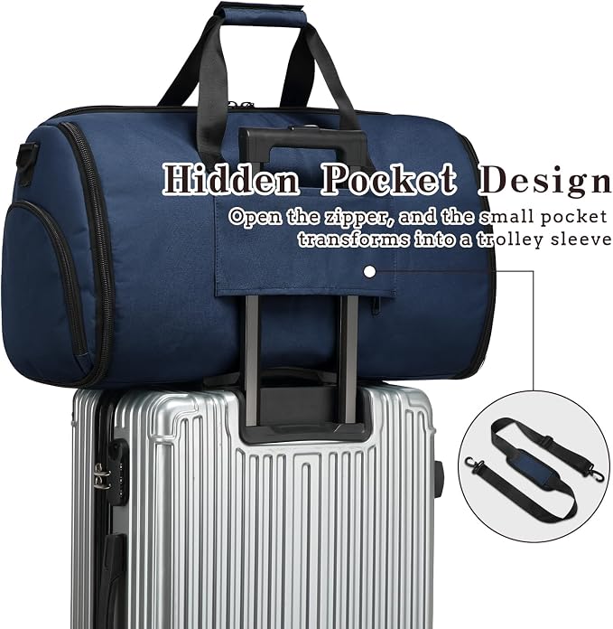 Garment Duffle Bags for Travel, Carry On Garment Duffel Weekender Bag 45L | - Image 5