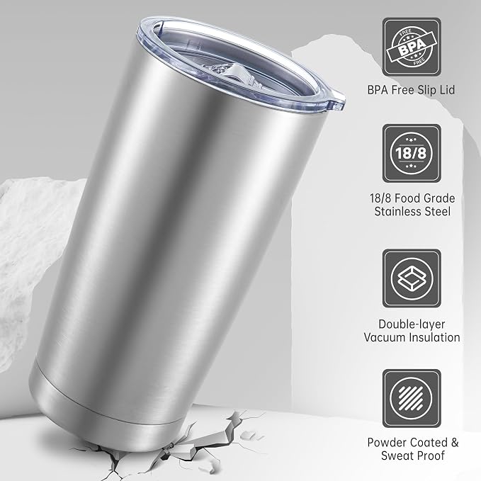 20 oz Tumbler Stainless Steel Tumblers - Image 3