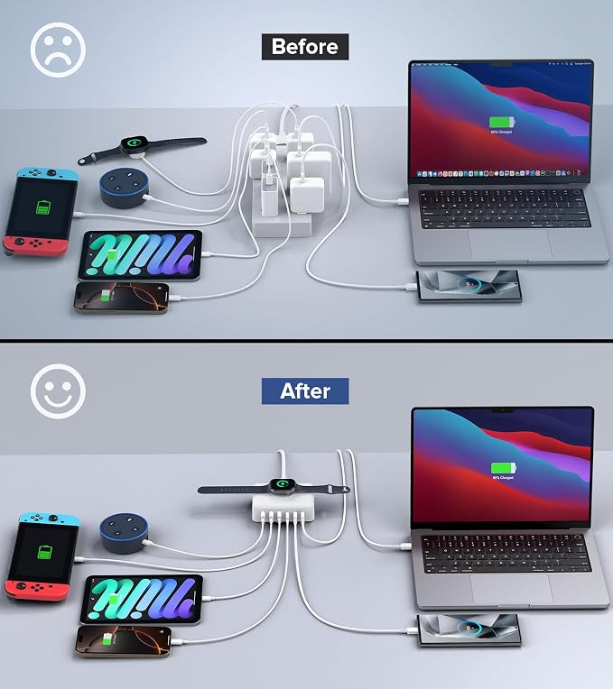 170W USB C Charging Station Block, Travel Charger - Image 7