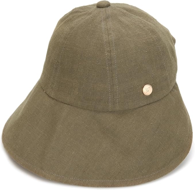 Linen Victorian Bonnet Hat Sun Cap, Foldable Summer Visor | New Katy - Image 2