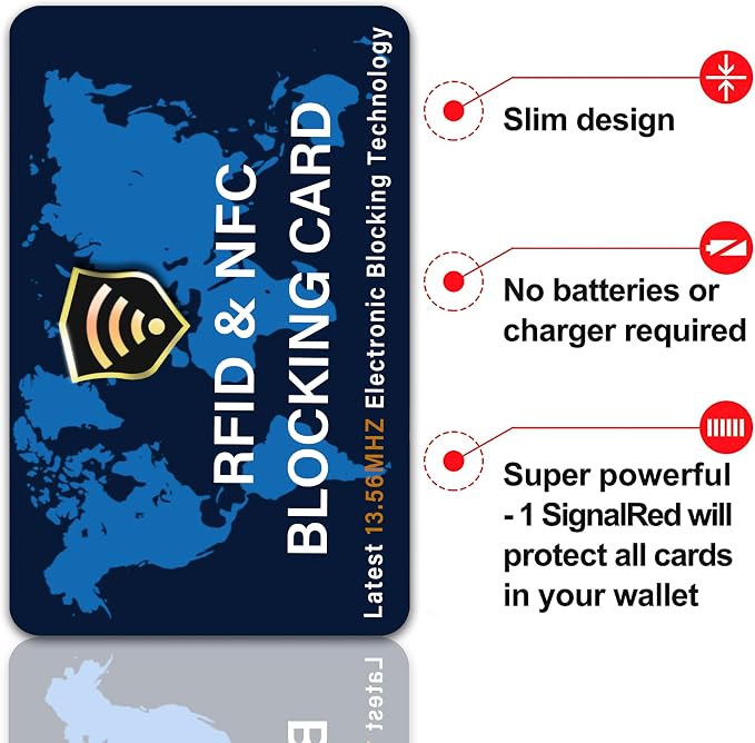 SaiTech IT 5 Pack RFID Blocking Card NFC Contactless Debit/Credit Card ATM - Image 6