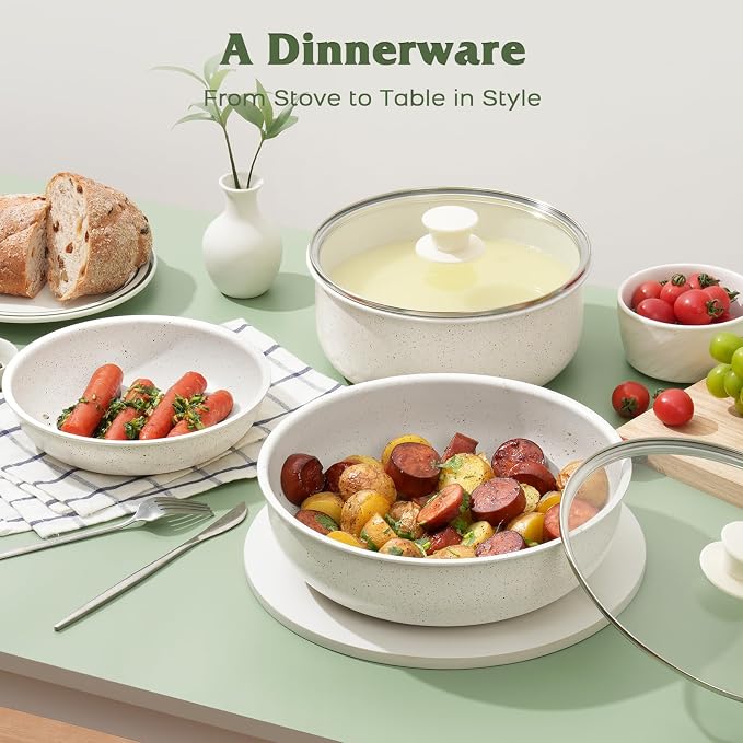 18 Pcs Pots and Pans Set Non Stick, Cookware Sets - Image 9