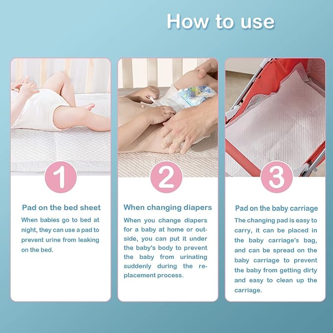 100 Count Disposable Changing Pads - Image 6