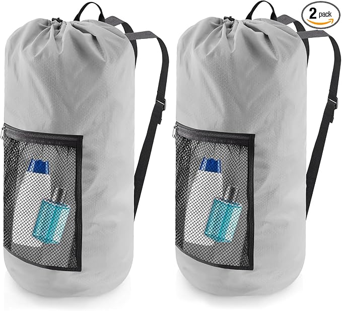 Laundry Bag Backpack, Dirty Clothes Travel Bag by Unknown