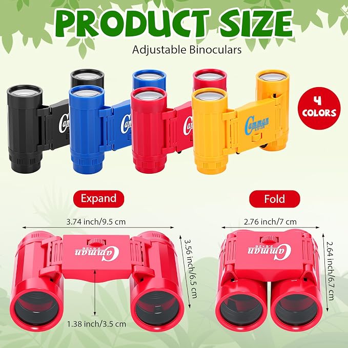 12 Set Binocular Compass Magnifying Glass Set Christmas Birthday Gift Small - Image 2