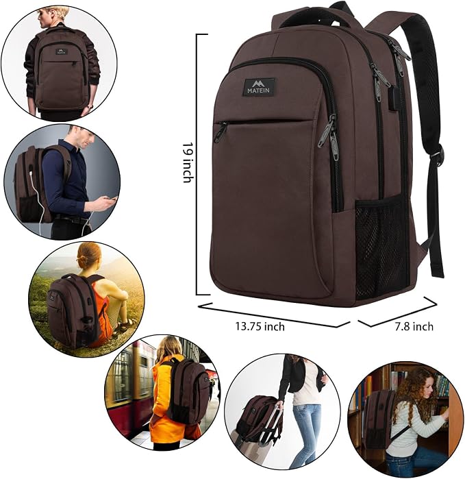 MATEIN Laptop Backpack, Extra Large TSA Friendly 17.3 Inch Travel Computer - Image 6
