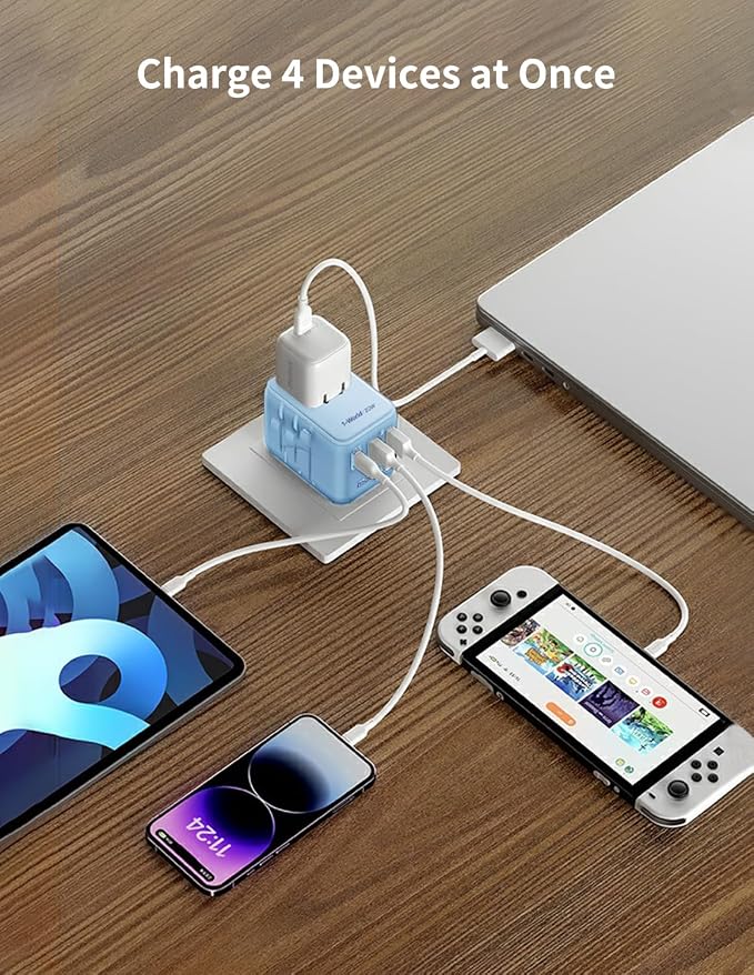 MOMAX Universal Travel Adapter, 20W+18W International Plug Adapter - Image 4