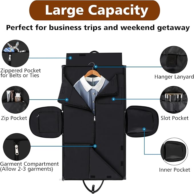 Convertible Garment Duffel Bag for Travel - Image 3