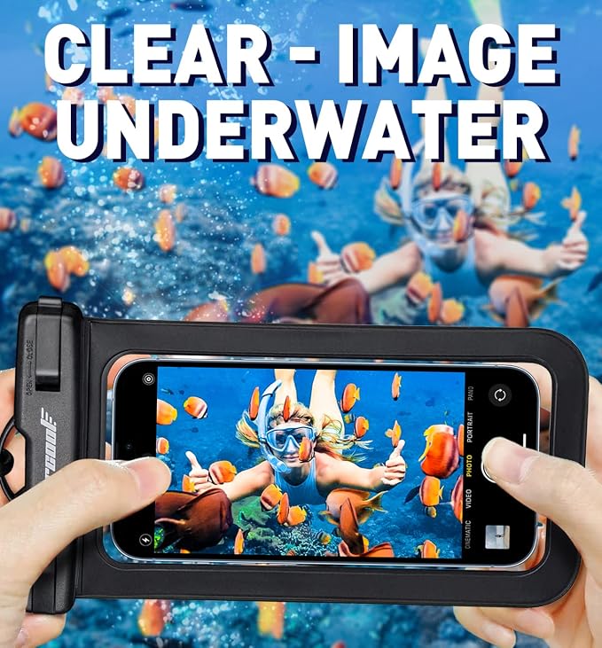 Hiearcool Waterproof Pouch for iPhone, Waterproof Phone Bag Travel Essentials - Image 6