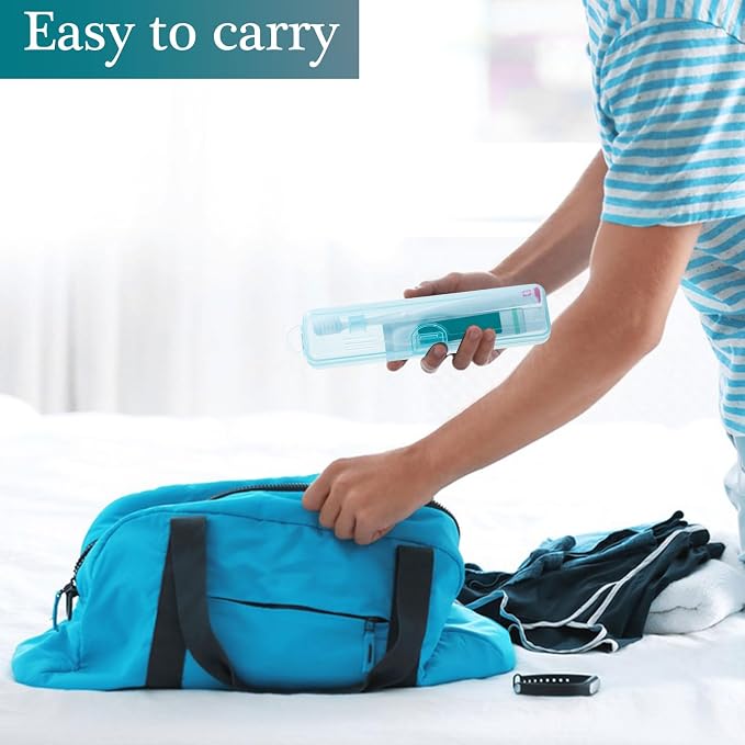 Toothbrush Case Holder 2 Pack, 7.87 x 1.85 x 1.18” - Image 7