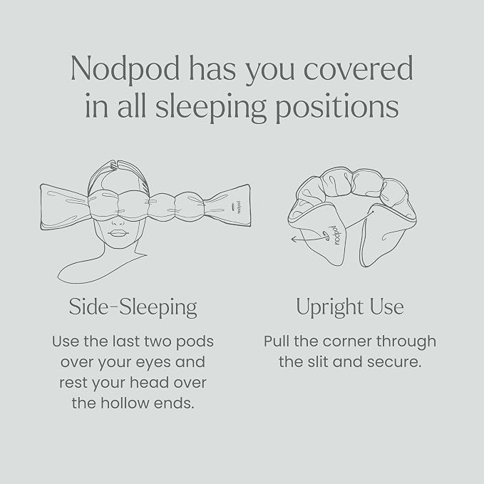 Nodpod Gentle Pressure Silk Sleep Mask | Patented Light Blocking Design - Image 5