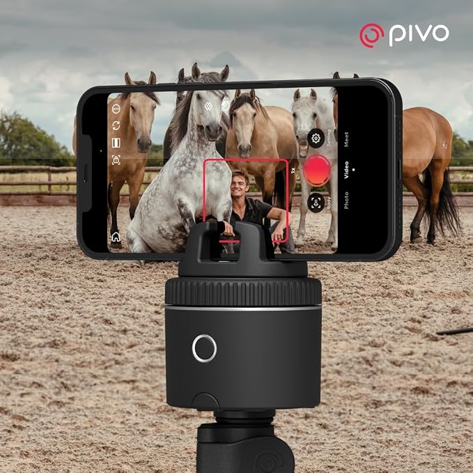 Pivo Equestrian Silver Essential Pack, Auto Face, Horse Phone Tracking Holder - Image 7