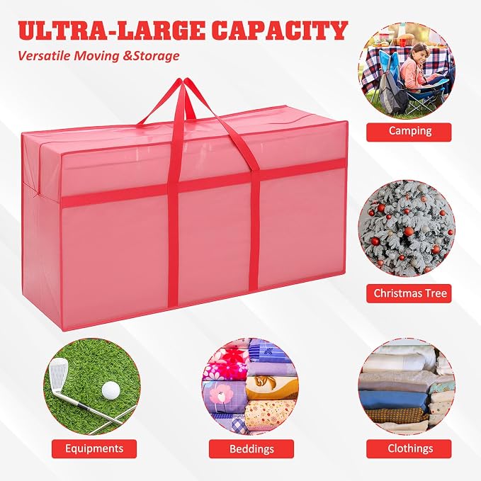4 Pcs 66 Gallon Large Moving Bags - Image 4