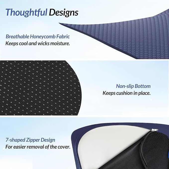 ZIKEE Pioneering Seat Cushion for Pressure Relief, Ergonomic Office Chair - Image 6