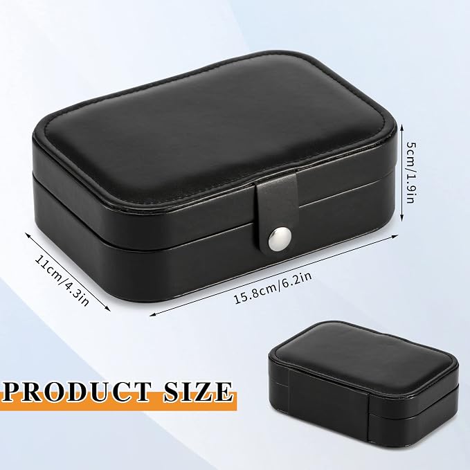 Travel Jewelry Box, PU leather Small Jewelry Organizer - Image 5