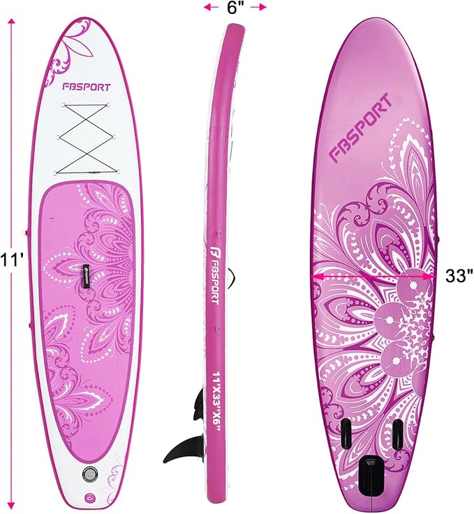 FBSPORT 11' Premium Stand Up Paddle Board, Yoga Board - Image 2