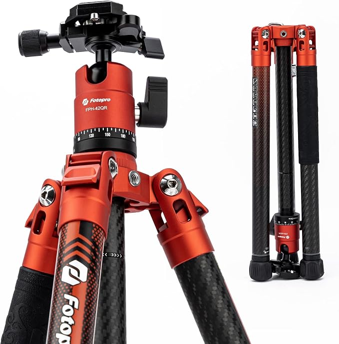 Fotopro 62 Inch Carbon Fiber Tripod by Fotopro