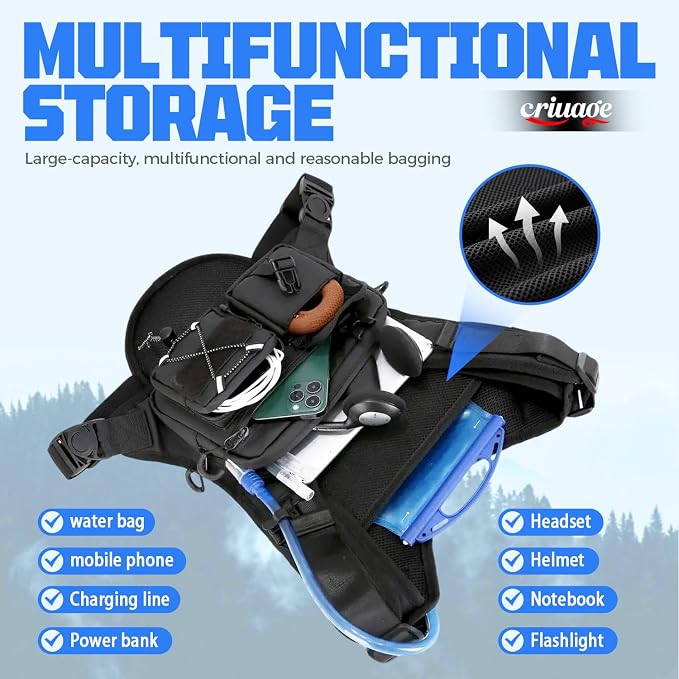USA Original Patent Running Hydration Vest Backpack, Lightweight Chest Pack - Image 4