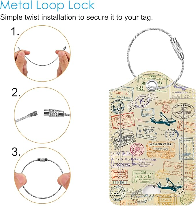 Fintie Luggage Tags, Privacy Cover ID Label - Image 3