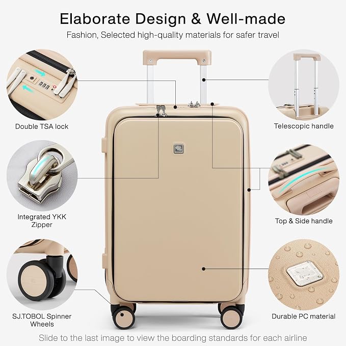 Hanke Grace Carry On Luggage - Image 3