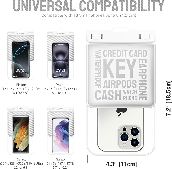 Universal Waterproof Phone Pouch IPX8 Dry Bag - Image 2
