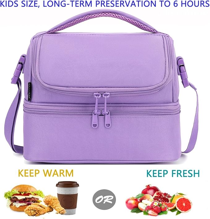 FlowFly Double Decker Cooler Insulated Lunch Bag Large Tote - Image 2