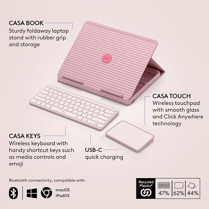 Logitech Casa Pop Up Desk Kit - Image 7