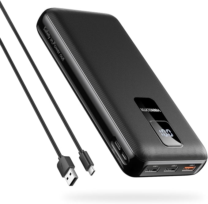 30000mAh Portable Charger LED Display Power Bank Fast Charging QC 3.0& PD by VEEKTOMX