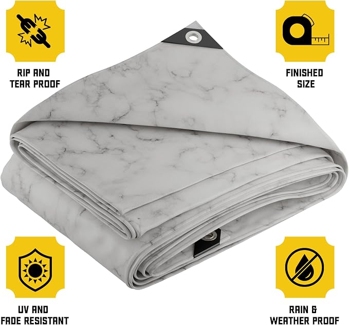 Core Tarps Extreme Heavy Duty 20 Mil Tarp Cover, Waterproof, UV Resistant - Image 3