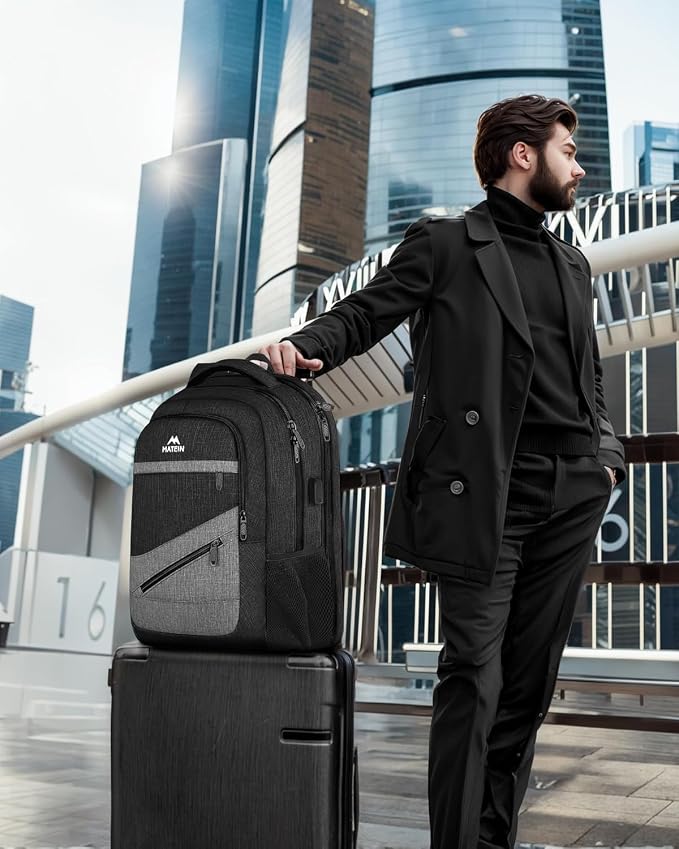 MATEIN 17 Inch Backpack for Men, Professional Work Office Laptop Backpack - Image 7