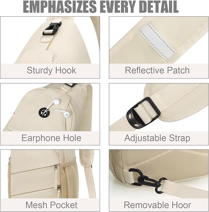 Crossbody Bags for Women Men Trendy Sling Bag Bakpack Casual Chest Bag - Image 5