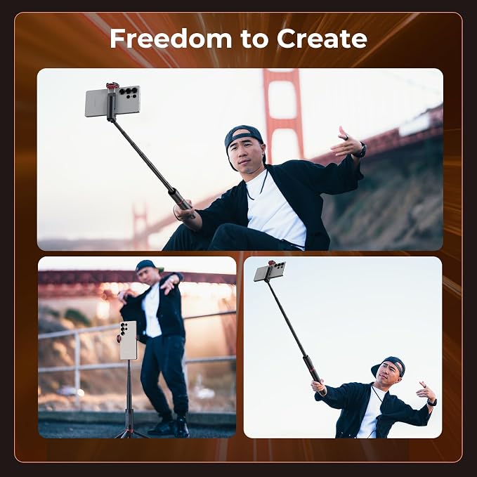SmallRig x Drex Lee Boom Selfie Stick ST30 Lite, 57.9" Automatic Tripod Stand - Image 9