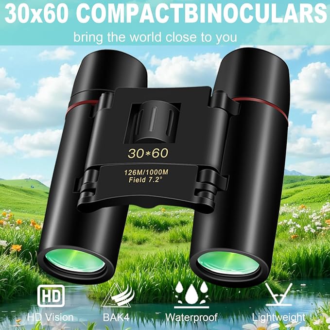 30x60 Binoculars for Adults and Kids, BAK4 Prism Waterproof Lightweight - Image 4