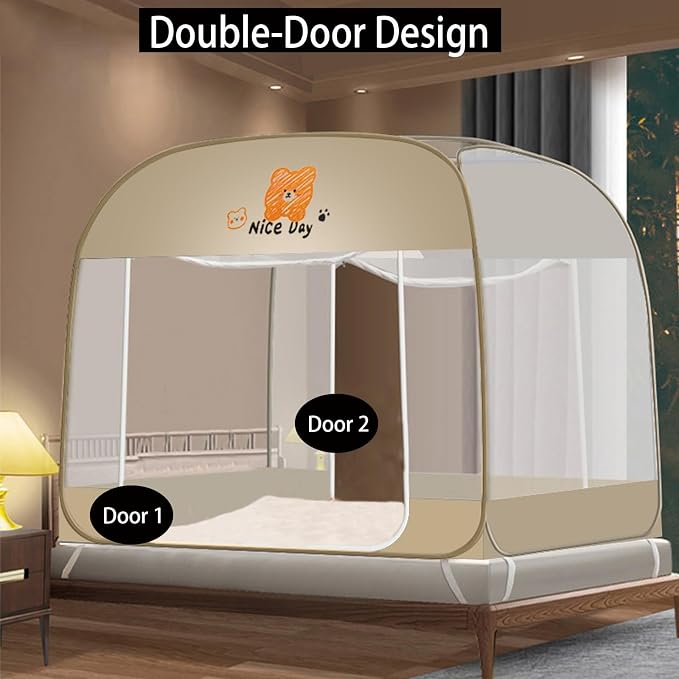 CMINGJ Mosquito Net for Bed, Portable pop up Mosquito Netting - Image 4