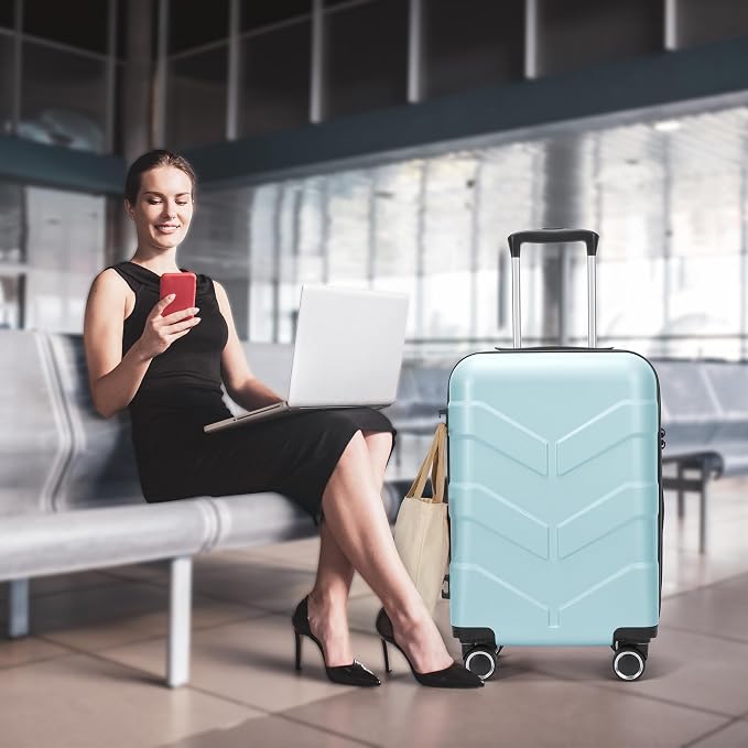 Luggage Sets 3 Piece with Spinner Wheel, Hardside Suitcase Set with TSA Lock - Image 2