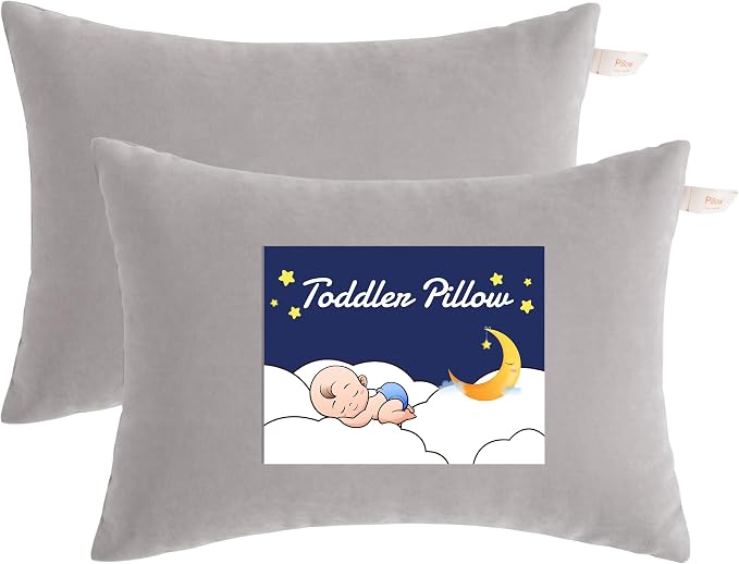NTBAY Toddler Pillows, Down Alternative 13"x18" Pillows, Machine Washable by NTBAY