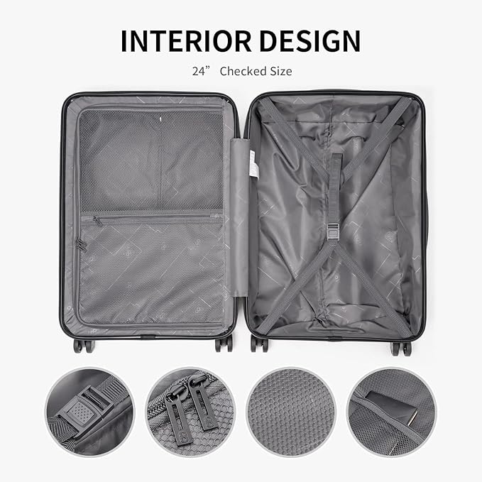 LEVEL8 Grace Luggage Sets Hardshell Suitcase - Image 5