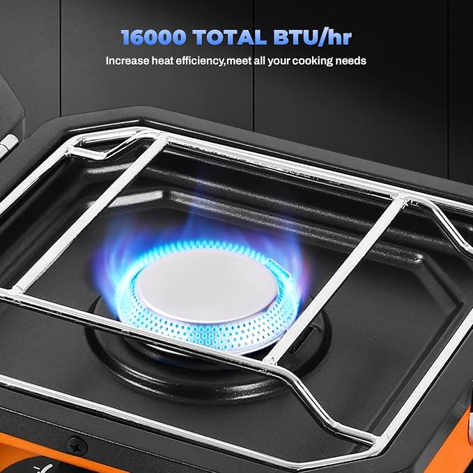 Adjustable 2-Burner Portable Stove - Image 2