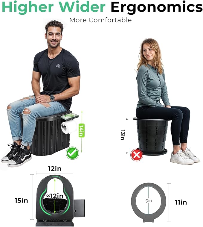 Sckee Camping Toilet, Portable Toilet - Image 2