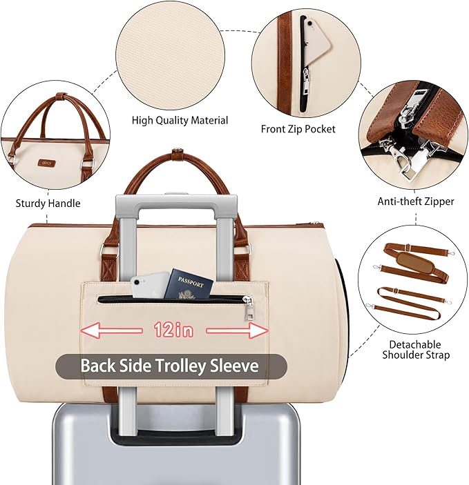 Convertible Garment Duffel Bags - Image 4