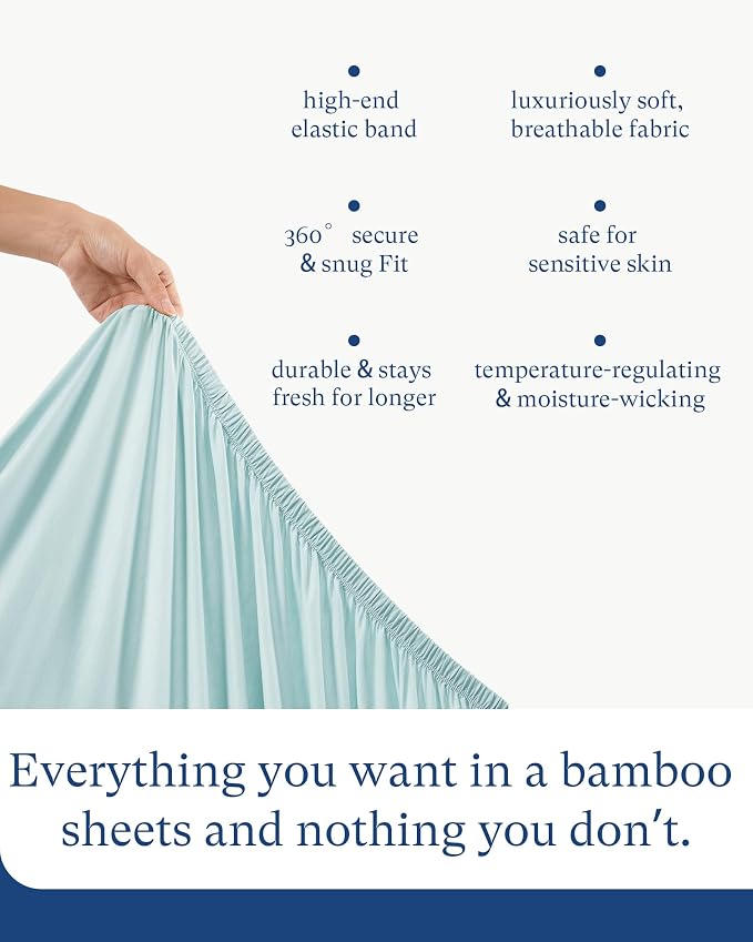 PurComfy Supersoft Crib Sheets for Boys Girls, Premium Bamboo Viscose Buttery - Image 7