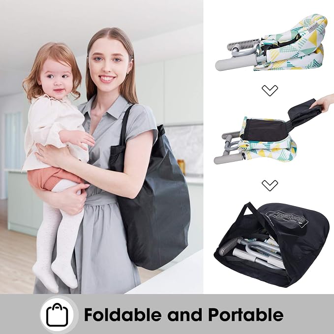 Hook On Chair, VEEYOO Clip On High Chair Folding Fast Table Chair - Image 5