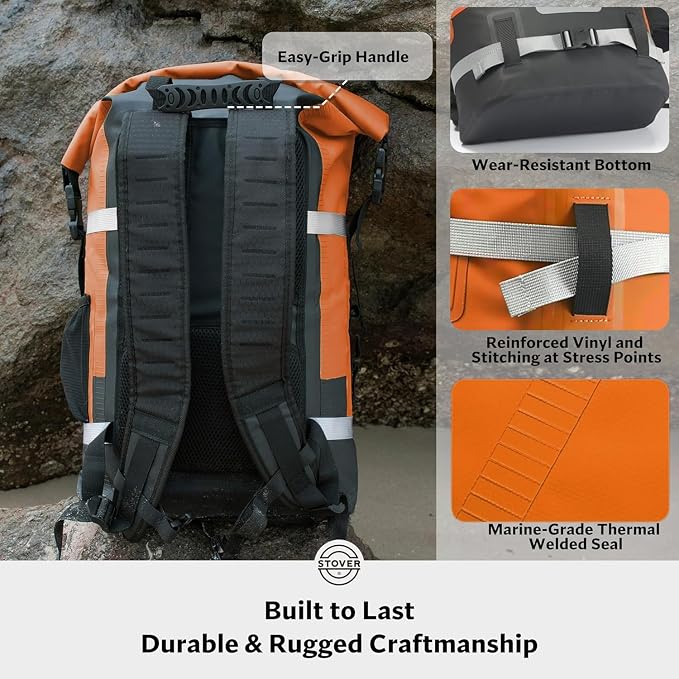 STOVER 5/10/25/30/40/55L Waterproof Backpack- Floating Dry Bag - Image 4