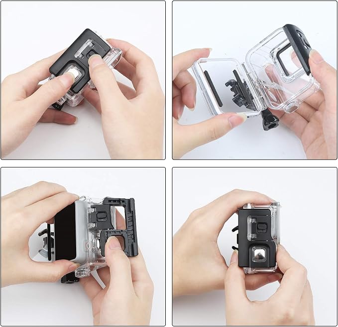 D&F Waterproof Housing Case for HERO7 White & Hero 7 Silver, 30M Underwater - Image 3