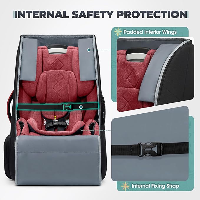 RAINSMORE Padded Car Seat Travel Bag - Image 3