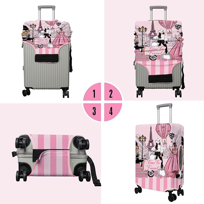 Travel Luggage Cover Suitcase Protector Fits 18-32 Inch Wheel Covers - Image 4