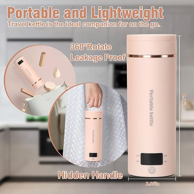 Travel Electric Kettle Portable Mini Kettle, Small Hot Water Boiler - Image 5