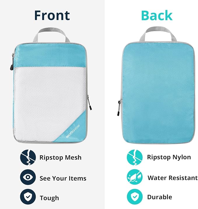 Compression Packing Cubes 3 Set, Compressible Space-Saving Packing Cubes - Image 5