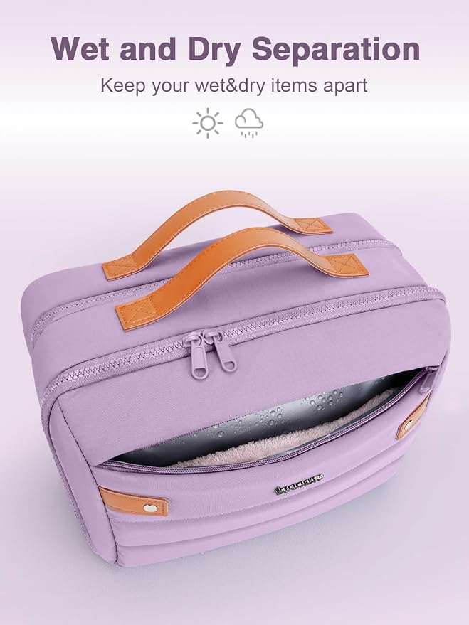 Women's Hanging Toiletry Bag, Waterproof Travel Cosmetic Organizer - Image 3